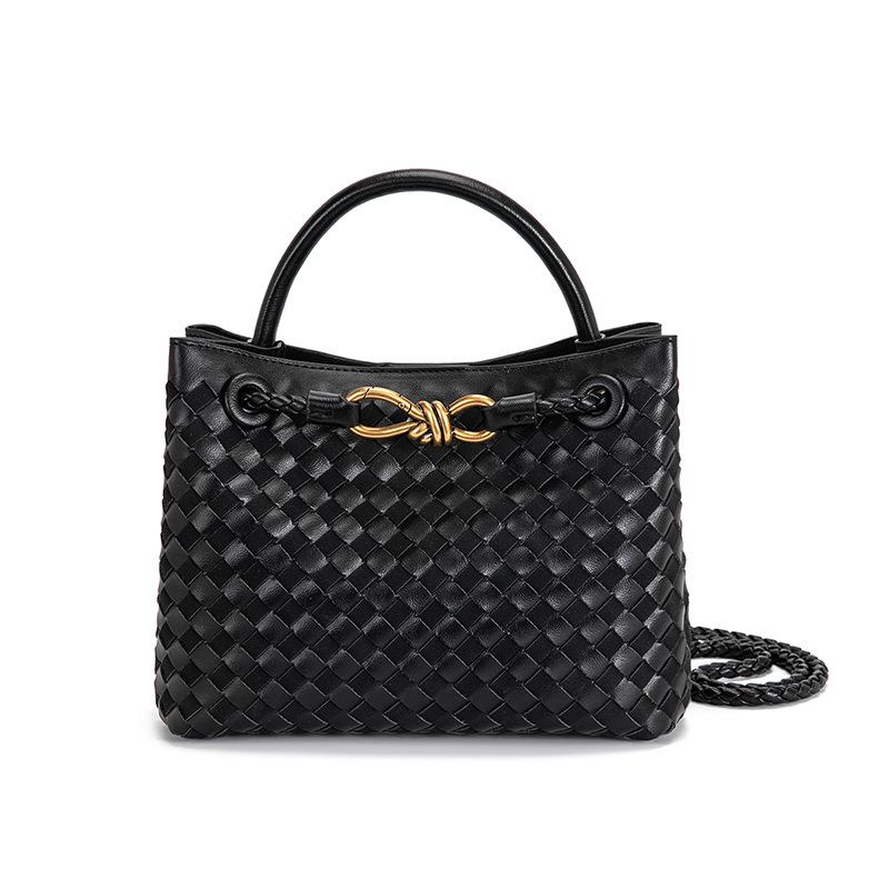 New poplar forest style woven metal rope tote bag women's portable messenger bag