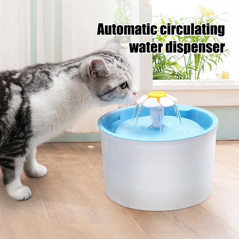 Classic Cat Pet Drinking Fountain with No Window, Automatic Recirculating Water Dispenser