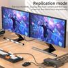Metal HDTV Switcher For Double Monitors 4 USB3.0 Hubs Seamless Input Switching Enhances Productivity