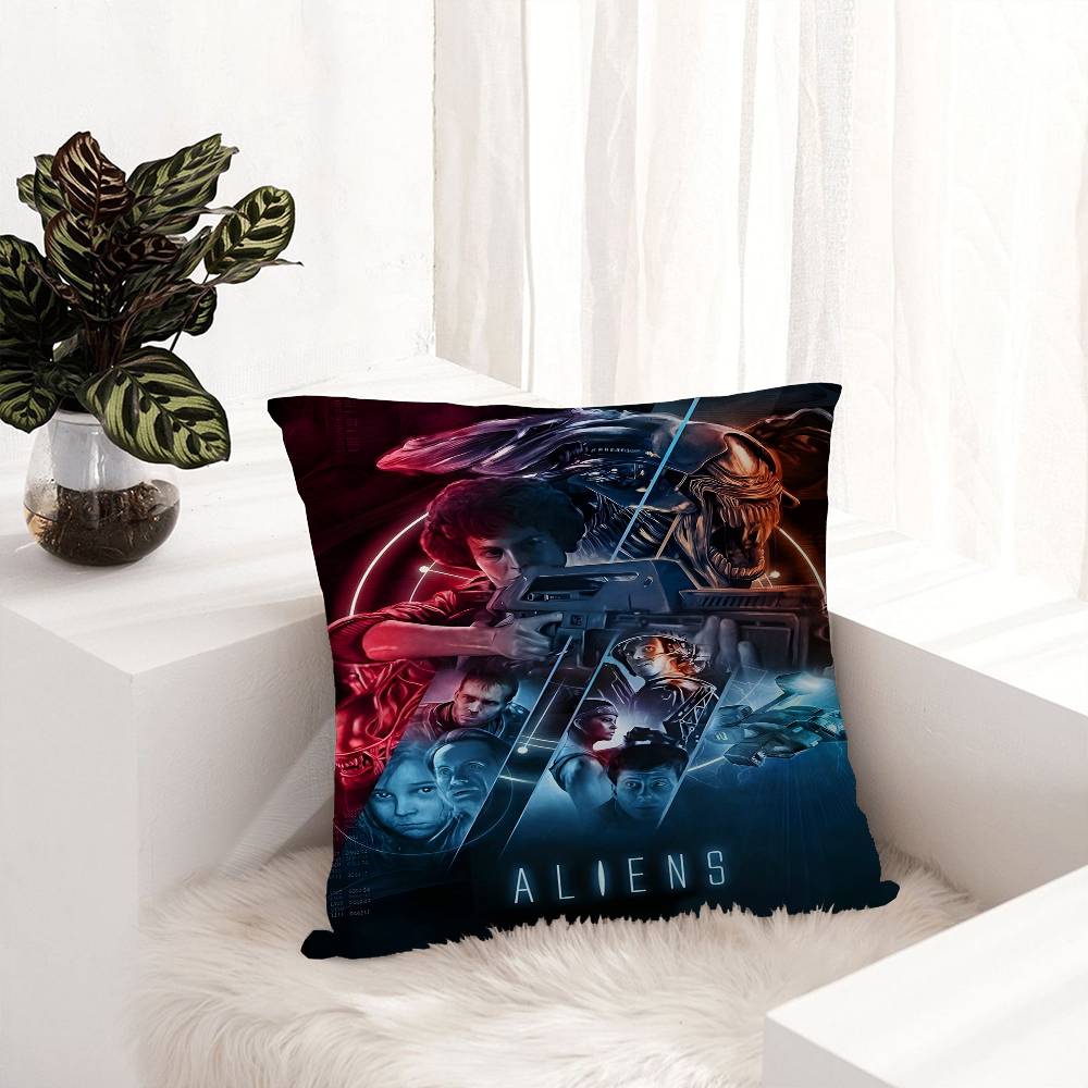 Classic Sci-Fi Alien Movie Office Cushion Pillowcase Car Cushion Cover45X45Cm Lumbar Pillowcase Sofa Pillowcover