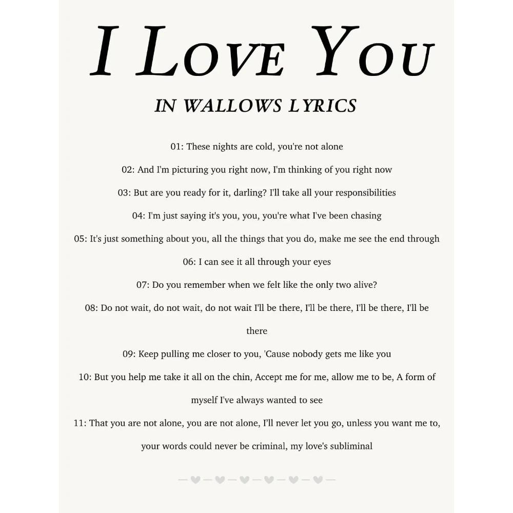 Wallows Band Music Poster Nothing Happens Album Braeden Lemasters Model Prints Canvas Painting Wall Art Pictures Home Room Decor 21x30cm Unframed