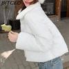 BITCED Down-Filled Cotton Jacket: Petite Niche & Distinctive Quilted Coat for Women Autumn/Winter High-Waisted Short Cotton Jacket
