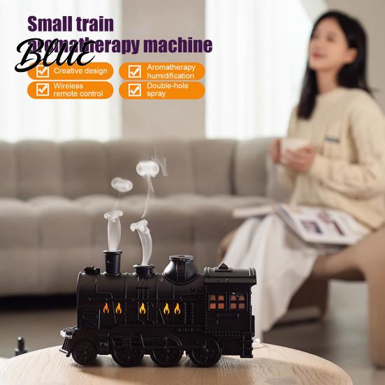 Ätherischer Öl-Diffusor für Zuhause 300ml Vintage Zug Aroma-Diffusor Dampflokomotive Luftbefeuchter mit Fernbedienung & LED Luftbefeuchter Wohnzimmerlicht 2