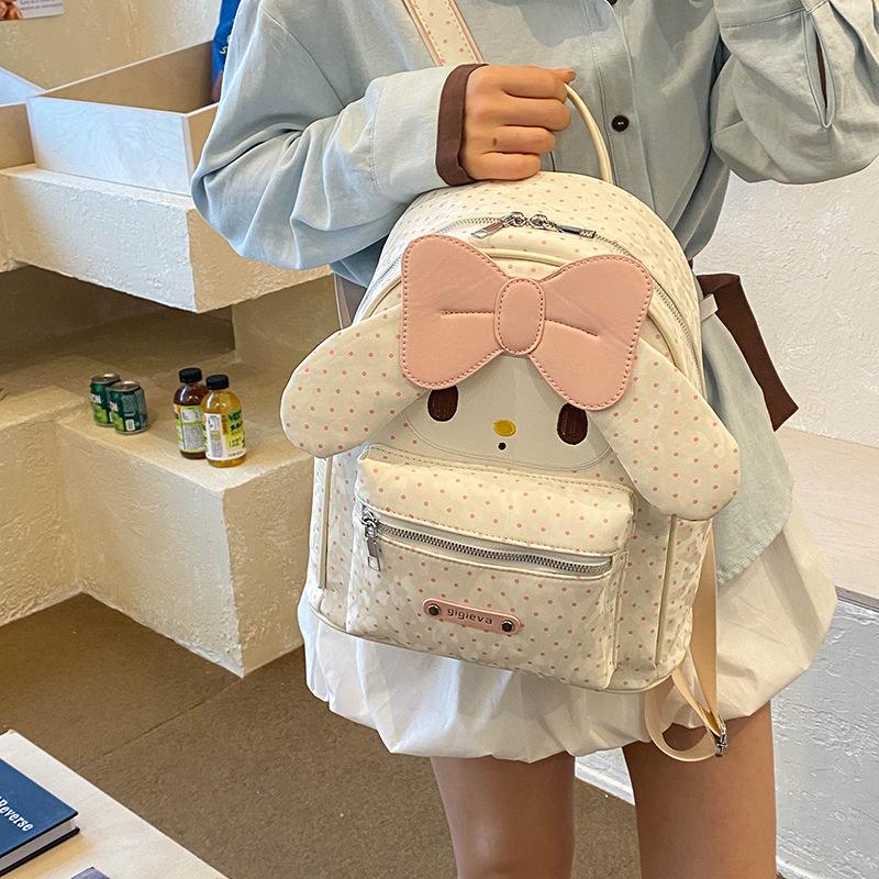 Schoolbag Cute Melody Cartoon Backpack Women's 1011 Spring and Summer New Student Light Going Out Commuting Versatile School Bag