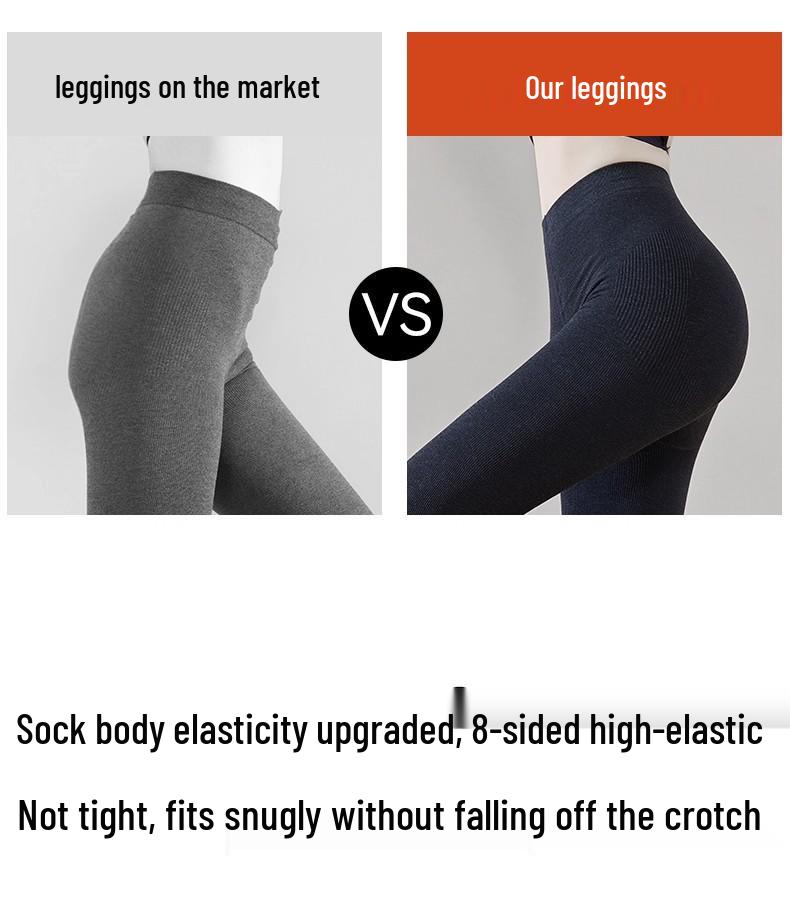 2025 New Style Gray Polka Dot Leggings - Women's Autumn/Winter Plush, Thick, Slimming Pantyhose