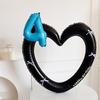 Heart Photo Frame Balloon Foil 0-9 Blue Number with Bowk Stickers for Blue Style Birthday Party Photo Props Wedding Ballon Decor