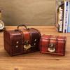 Wooden Treasure Chest Decorative Jewelry Box Antique Jewelry Storage Box  Packaging Box