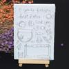 2Pcs Silicone Stamp Seal for DIY Scrapbooking Photo Album Decorative Fish Tank Transparent Stamps
