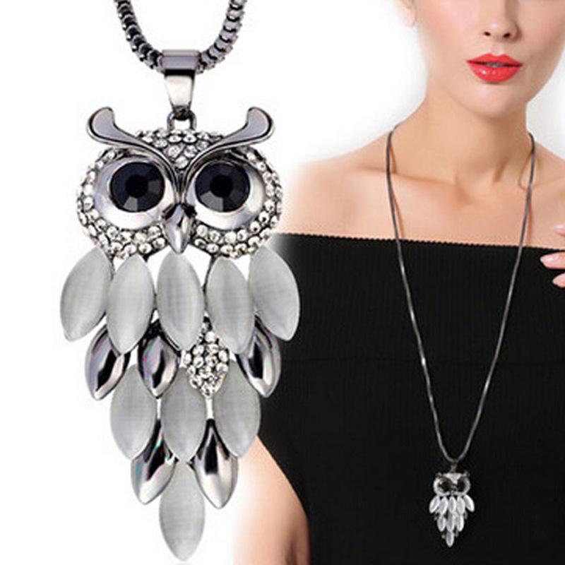 

Owl Sweater Chain, A Stylish Necklace Pendant That Goes Well With Any Outfit. One Size