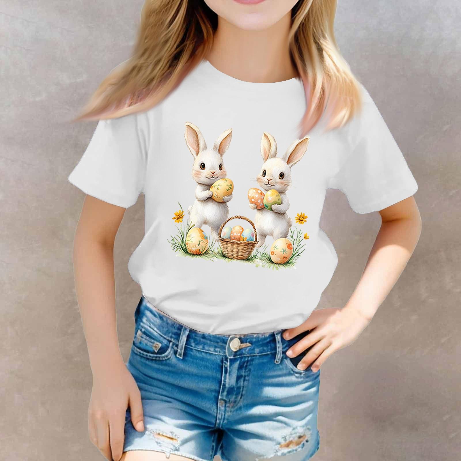 

Футболки для малюків, дівчаток, хлопчиків, дитячі футболки з принтом і короткими рукавами для хлопчиків і дівчаток 160 білий