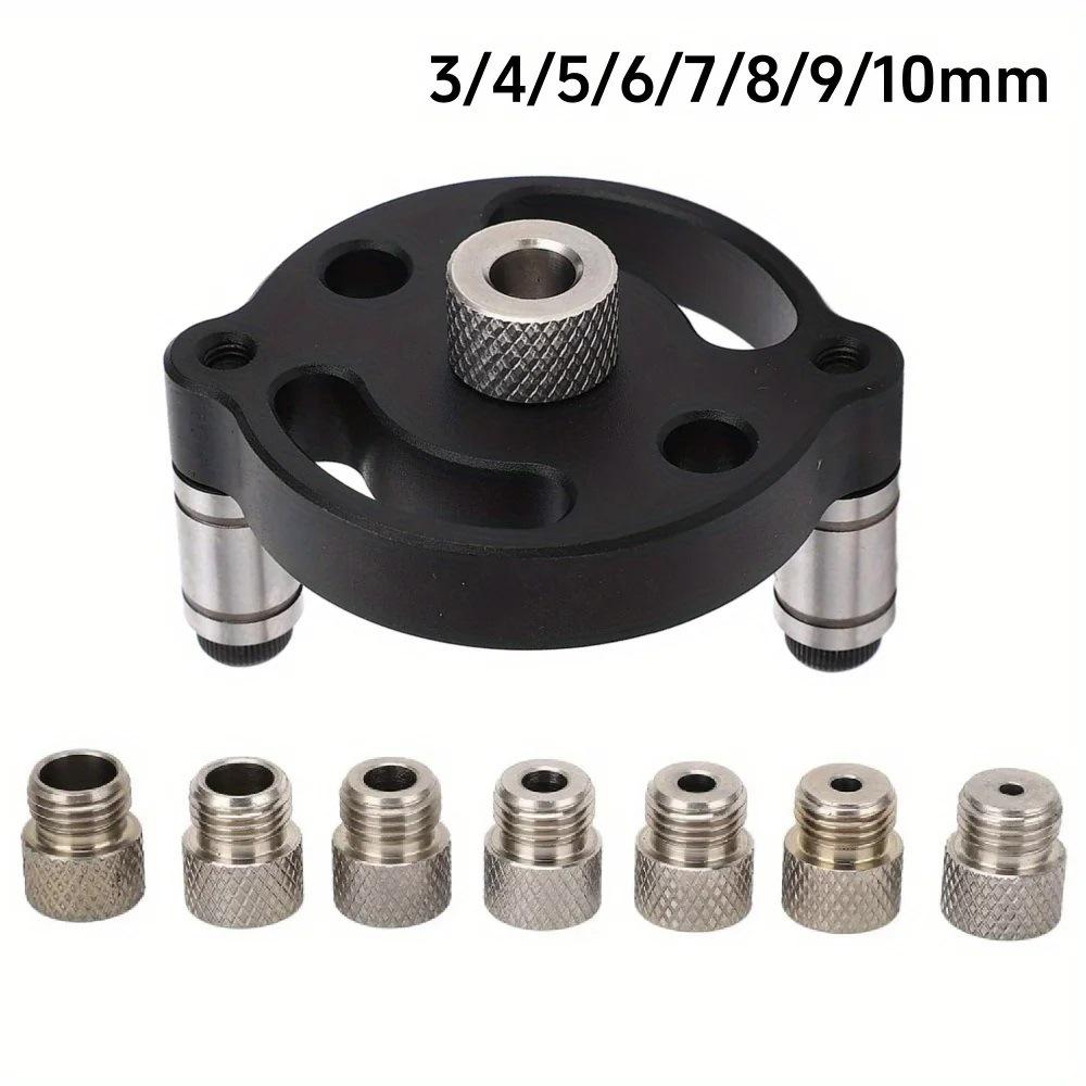 Aluminum Alloy Woodworking Dowel Center and Vertical Drilling Tool (3-10mm)