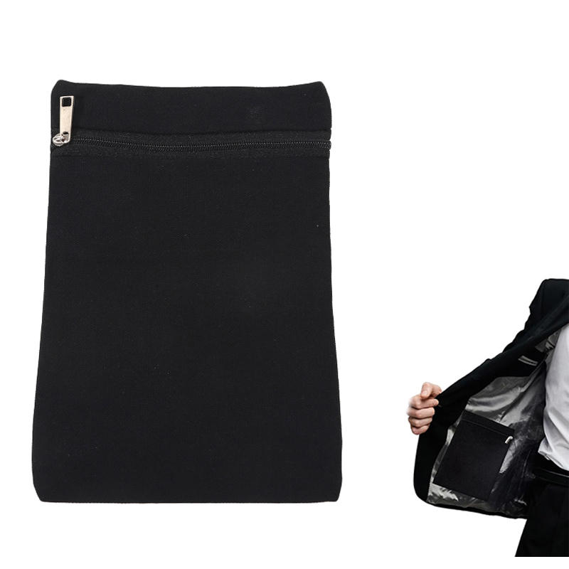 Sew-in Side Hidden Pocket with Zipper Inside Security Pocket for Clothing Inside Pockets Travel Wallet Pouch for Jackets Coats