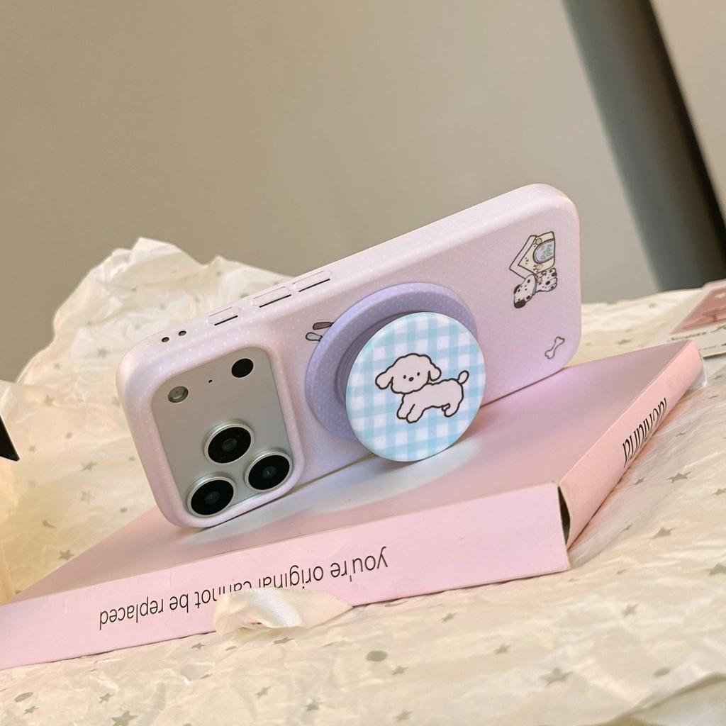 Cute Puppy Magnetic Phone Case for iPhone 16, iPhone 17, and iPhone 17 Pro Max