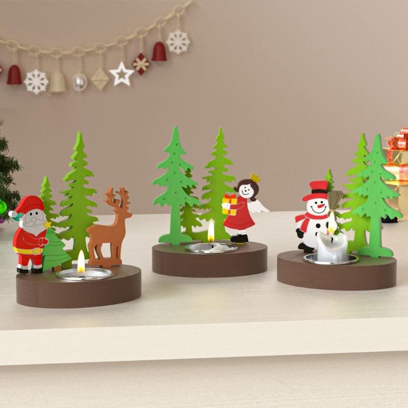 Silicone Figurine Mold Christmas Theme Crafting Moulds Silicone Texture Suitable for Party Decorating Projects and Home