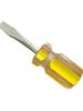 Mini Dual-purpose Small Screwdriver Dual-purpose Matching Cross Shaped Radish Head Short Fat Single Use Transparent Screwdriver