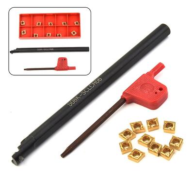 Drehwerkzeuge Stahlschneideinsätze 8mm S08K-SCLCR06 CCMT060204 Nützlich Praktisch
