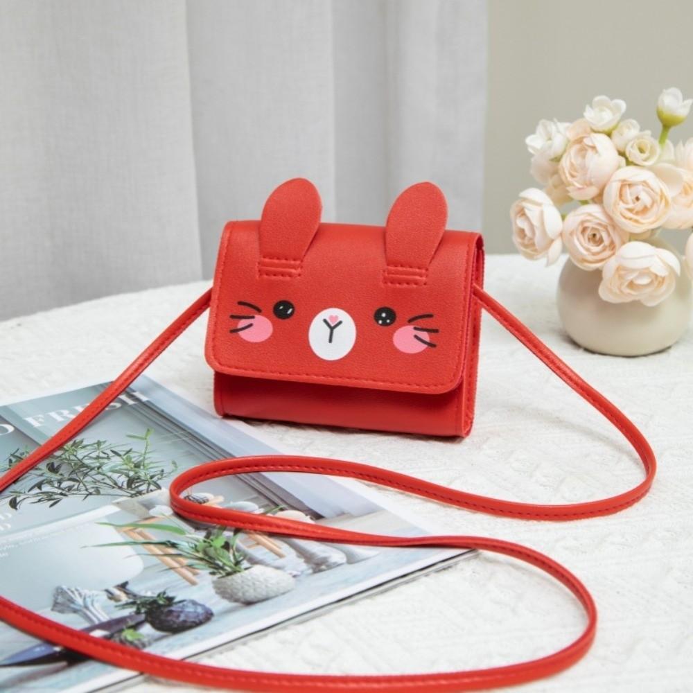Portable Easter Rabbit Crossbody Bag Adorable Kids Coin Purse Children's Mini Handbags  Dress-Up