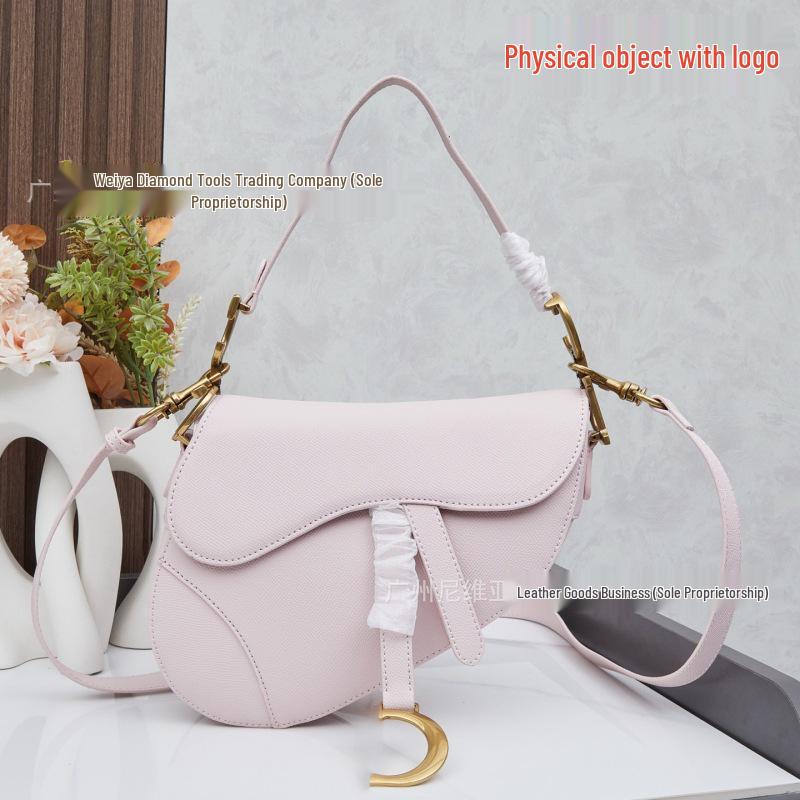 Women's Crossbody Saddle Bag with Vintage Floral Embroidery