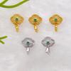 S925 Sterling Silver Buddha Head Flower Pattern Jade Necklace Clasp