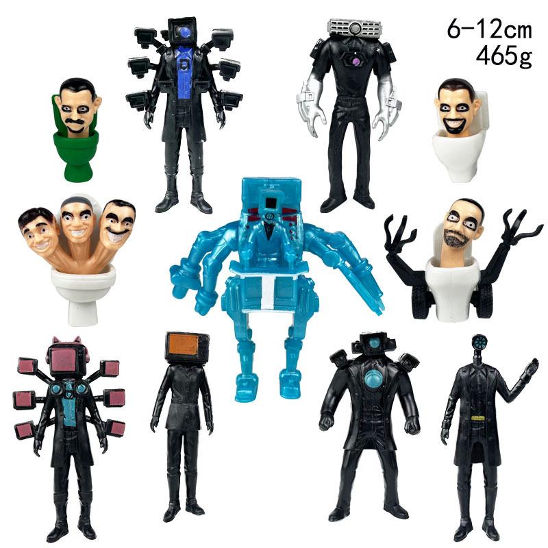 

Skibidi Туалетный человек Камера Человек Фигурка Телевизионный человек Колонка Человек Модель Оператор Фигурки Украшения ПВХ Кукла Игрушка Коллекционная