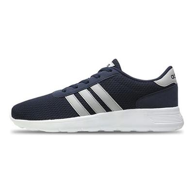 Neo Lite Racer Mesh Fabric Sports Comfortable Breathable Low-Top Lifestyle Casual Shoes Unisex Casual Shoes Deep-Blue Gray BB9775