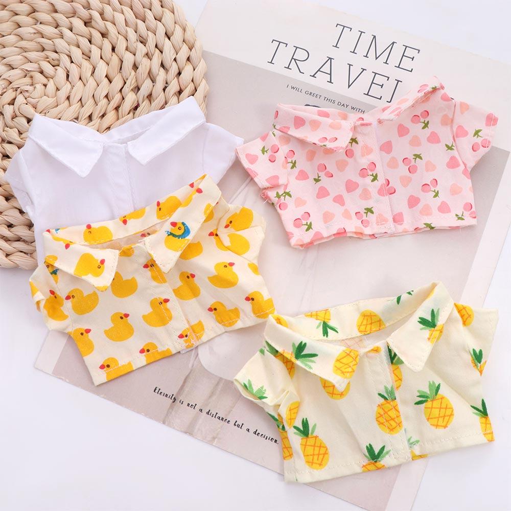 Black White Stuffed Doll Clothes Kids Gift Doll Plush Clothing Doll Shirt Doll Pants Doll Clothes