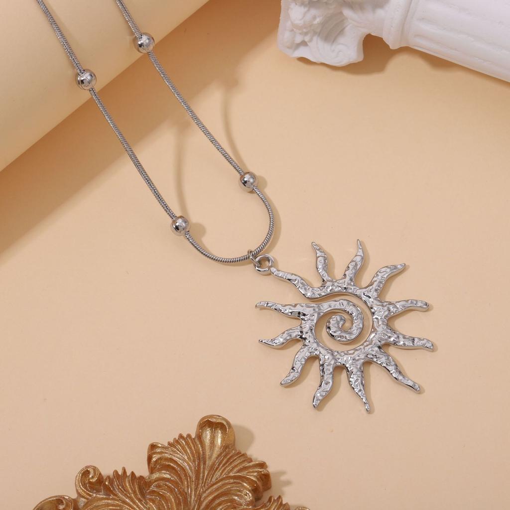 Sun Pendant Necklace for Women Everyday Jewelry Gift
