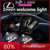 2026 Autocollants Intérieurs Chauds Lampes Projecteurs de Logo de Porte de Voiture Lumière de Bienvenue Pour ES250 ES300 350 RX300 LX450 LX570 RC ES RX