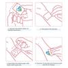 10 Stück temporäre Tattoo-Aufkleber, rotes Herz, Lippen, Rose, wasserdicht, gefälschte Aufkleber, Körperkunst-Tattoos für Valentinstag, Geburtstage