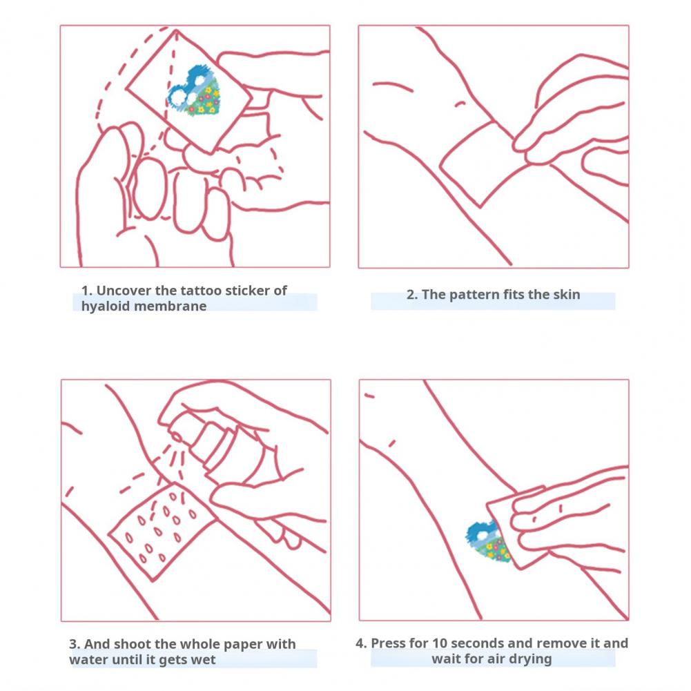 10 Stück temporäre Tattoo-Aufkleber, rotes Herz, Lippen, Rose, wasserdicht, gefälschte Aufkleber, Körperkunst-Tattoos für Valentinstag, Geburtstage