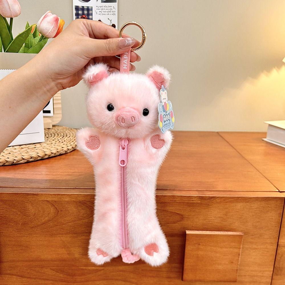 Sweet Pencil Storage Bag Cartoon Makeup Bag Simple Pen Organizer School Office Supplies