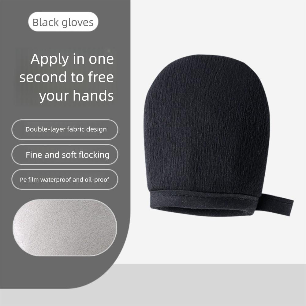 3-In-1 Body Lotion Glove Makeup Applicator Reusable Self-Tanning Mitt Bath Cleaning Tools Double-Sided Prevents Sticky