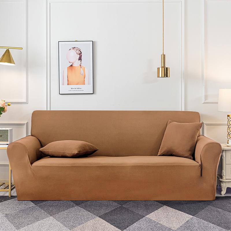 Einfarbige Sofabezüge für Wohnzimmer Elastischer Stretch Stuhlbezug Couchbezug 1/2/3/4 Sitzer Eck-L-Form Sofa Benötigt 2 Stück kaufen