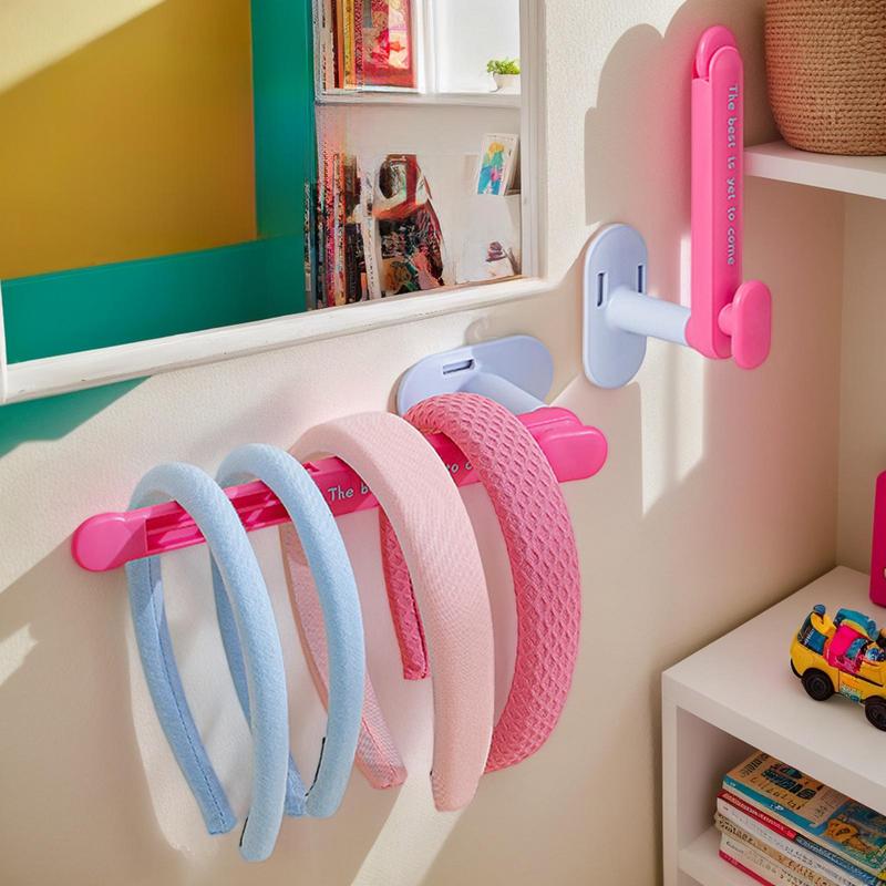 Headband Holder Headband Holder Wall Mount Organizer Retractable Storage Rack Room Decor Towel Hanger For Hair Accessories