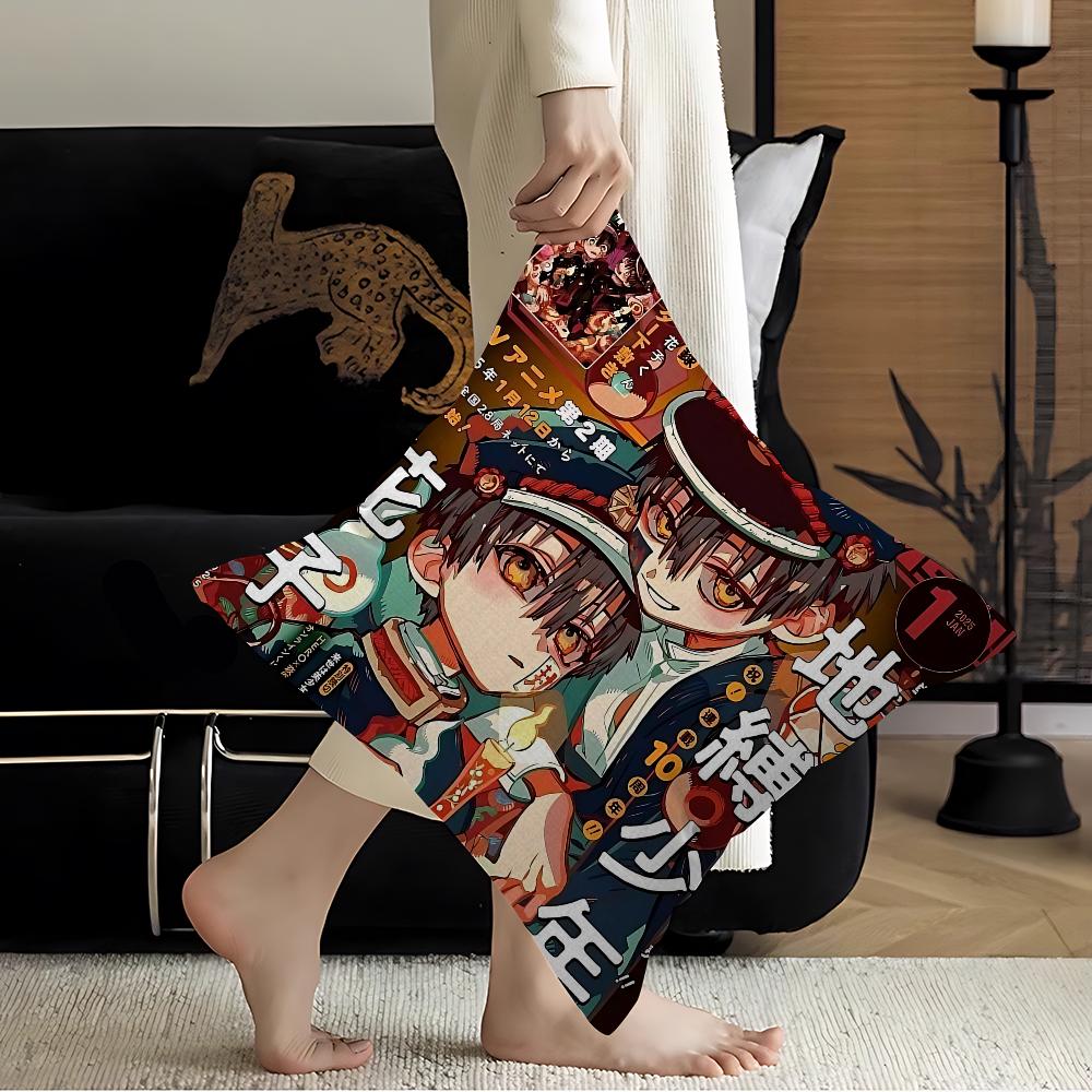 Anime Toilet Bound Hanako Kun Cushion Cover Inches Farmhouse Decor Home Throw Pillow Covers For Couch Decorations