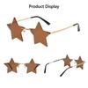 Women & Men Street Shot Party Star Shape Sunglasses Sun Glasses Rimless Pentagram Sunglasses