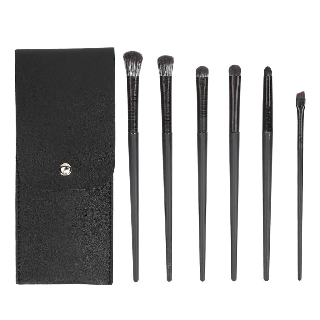 6pcs Eye Shadow Brushes Soft Fluffy Hair Easy Coloring Comfortable Grip Detail Makeup Brush Kit for Eyes