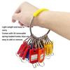 30pcs Plastic Material Keychain Iron Split Ring Key Labels Multi Keys Holder Key Identifiers  Houses