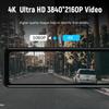 ACCEO 4K WIFI Dashcam 12Inch Car DVR RearView Mirror Recorder Dash Cam Support 1080P Sony Black Box Rear View Camera Acesssories