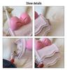 2024 Embossed Bow Mini Crossbody: Sweet Chain Bag for Girls