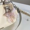 Y2K Aesthetic  Lace Bow Keychain Ins Sweet Bow Keyring Bag Pendant Delicate Backpack Hanging Decoration Gifts