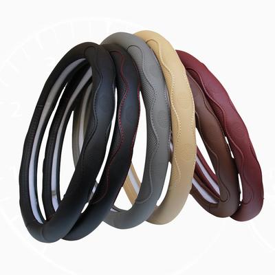Universal Car Leather Steering-wheel Cover Anti-slip for 38CM/15" Steering Wheel