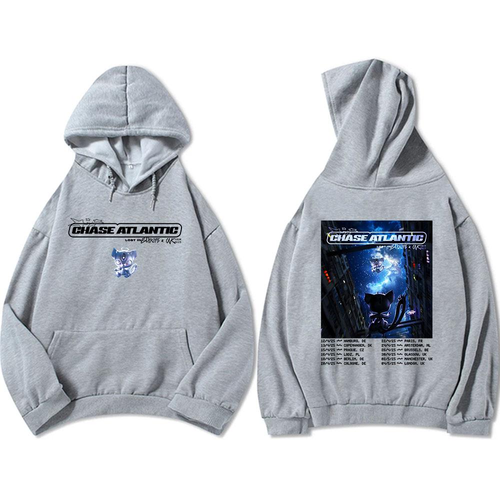 2026 UK and Europe 'Lost In Europe' Arena Tour Hoodies Chase Atlantic Graphic Sweatshirts Hooded Men/Women Clothes Hip Hop Hoody