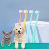 Dog Toothbrush Dog Teeth Cleaning Small Head Brush for Dogs Teeth Mouth Cleaning Tools Pet Grooming Cat Toothbrush Pet Supplies