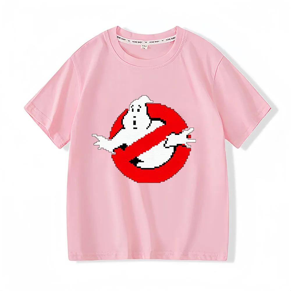 100 Cotton Ghostbusters Cartoon Childrens TShirt Print Tees 212Y Short Sleeve Boys Girls Casual Oneck Tops Toddler Summer