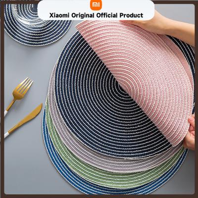 Round Table Mat Linen Drink Coaster Anti Slip Heat Resistant Placemats For Coffee Tea Mug Coasters Kitchen Accessories Decor450000