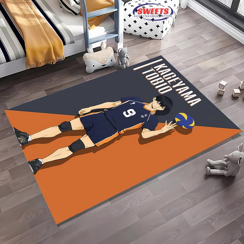 Haikyu Koberec Novinka! Protiskluzová Zvuková Izolace, Koberec do Obývacího Pokoje Ložnice K Posteli a do Kancelářských Prostor, Odolná Pratelná Podložka