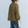 Plaid Cotton Linen Shirt Women Casual Spring Autumn Vintage Shirts Stand Collar Loose Female Long Sleeve Tops