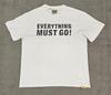 Gallery Dept Everything MUST Go White Tee Mens L Made In The USA Unisex T-Shirt