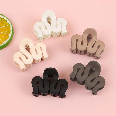 5PCS Mini Hair Claw Clips Women Girls 1.5inch Plastic Matte Hair Claw Ponytail Holder Hairpin Children Kids Hair Accessories